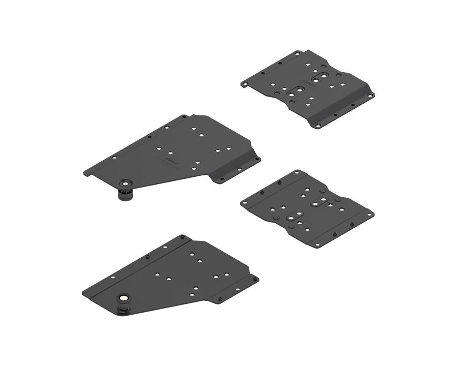 Blum REVEGO duo Pocket Connector Set for Application Without Plinth. For Pocket Side Thickness 15 to 17mm. Left. 802V660B.L1 by W&B