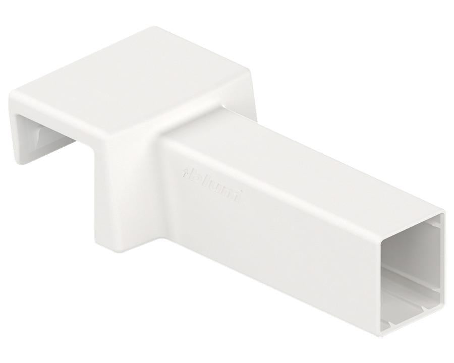 Blum AMBIA-LINE Cross Gallery Connector for MERIVOBOX Silk White by W&B