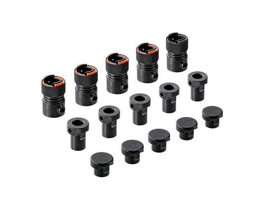 Blum Quick Release Chucks Set. Set Includes: 5 Chucks, 5 Sleeves, 5 Cover Caps And 1 Allen Key MZf.1000.01 by W&B