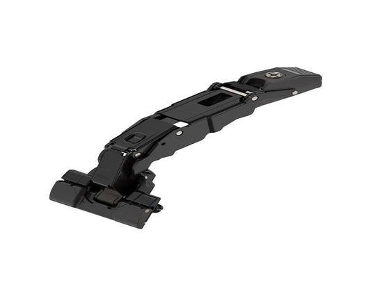 Blum CLIP top 155° 0-protrusion hinge in onyx black. Overlay Application. Boss: INSERTA. Unsprung for TIP-ON. 70T7590TL ** Not compatible with BLUMOTION attachment ** by W&B