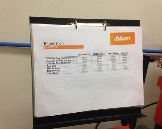 Blum MINISTICK Charts for Minipress P. Set of 14 by W&B