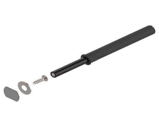 Blum TIP-ON for doors Set, Long Version, 75mm, with magnet Carbon Black 956A1004 by W&B