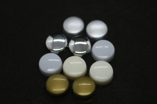 White | Snap on Screw Caps