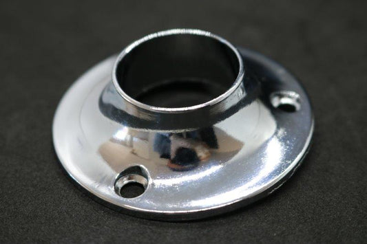 Round Flange | 25mm | Chrome
