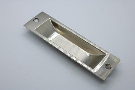 Brushed Silver Flush Pull Handle 33mm