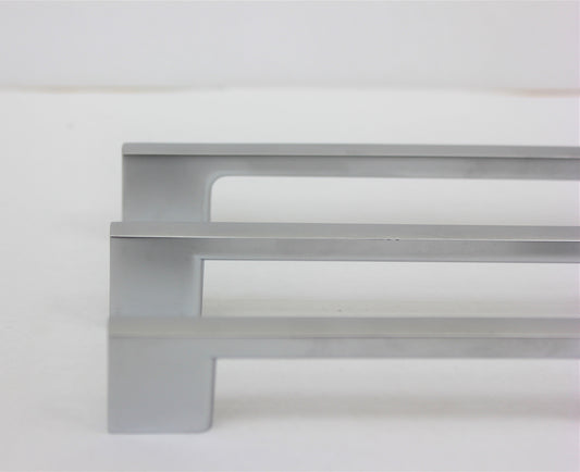 Brushed Silver Craftline D Handle - Contemporary Kitchen Handle