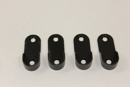 Oval End Flange | 16mm | Matte Black