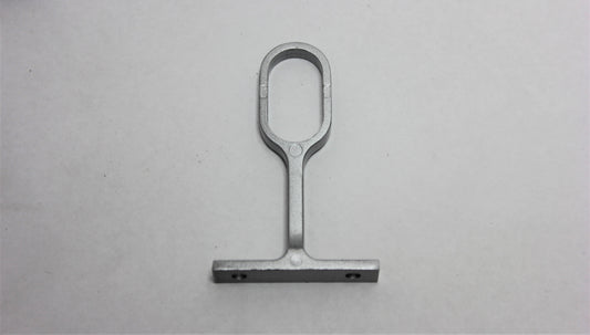 Oval Pillar Centre | 16mm | Brushed Silver