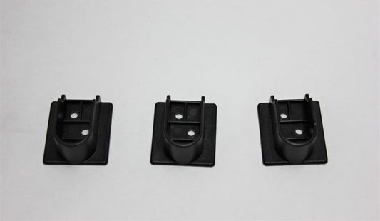 U Flange | 16mm | Plastic | Black