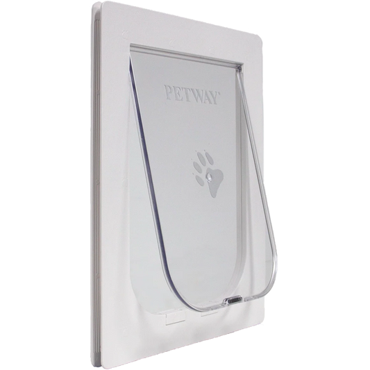 PETWAY PET DOOR LARGE WHITE 400MM X 260MM -  7107084