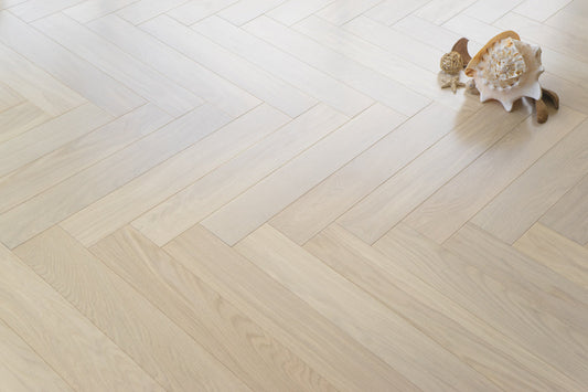White Frost | Herringbone Engineered Flooring | Coswick