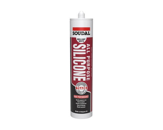 Soudal All Purpose Silicone - Titanium 300ml (Colorbond Surfmist) by W&B