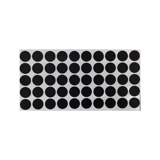 Black Screw Cap Stickers - 15mm Diametre