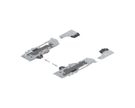 Blum TIP-ON BLUMOTION set (unit and latch) for TANDEMBOX. For 270 - 349mm NL runners. Type S1. Total weight of the pull-out 10-20kg T60B3130 by W&B