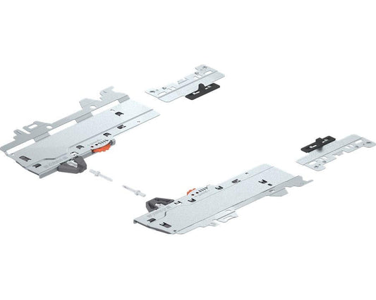 Blum TIP-ON BLUMOTION set (unit and latch) for MERIVOBOX. For 270 – 300mm NL runners. Type S0. Total weight of pull out 0 - 10kg by W&B