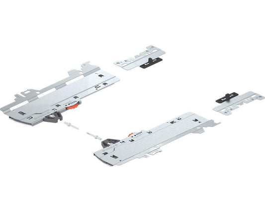 Blum TIP-ON BLUMOTION set (unit and latch) for MERIVOBOX. For 350 – 600mm NL runners. Type L1. Total weight of pull out 0 - 20kg by W&B