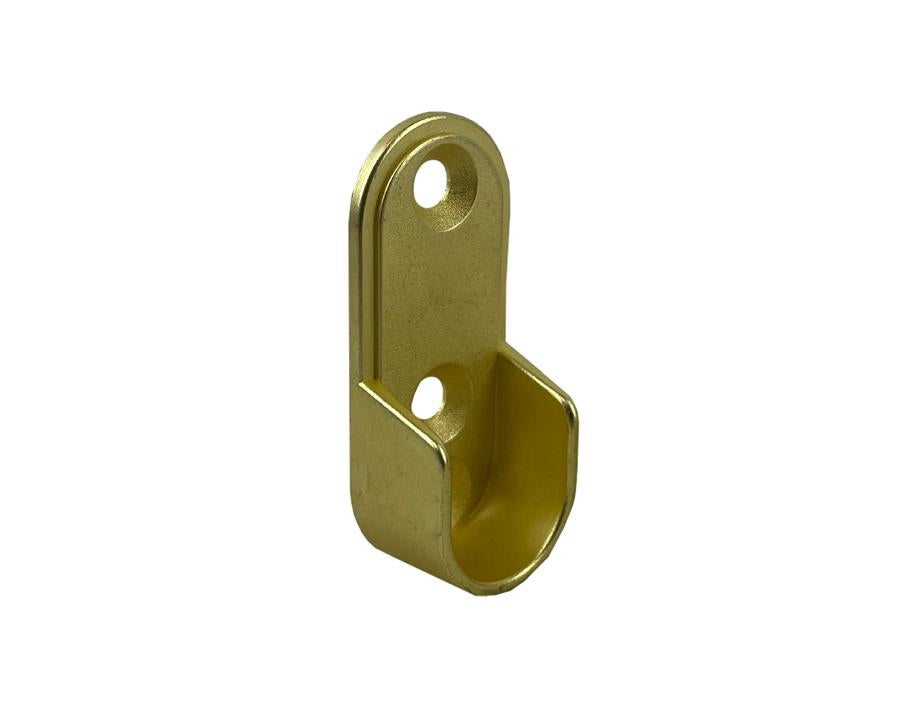 Oval End Flange | 16mm | Brushed Gold