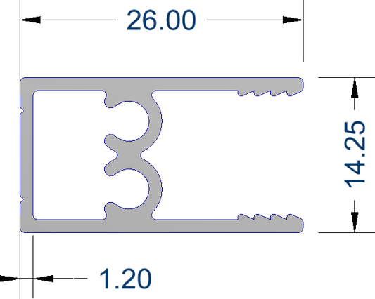 Wardrobe top and bottom rail