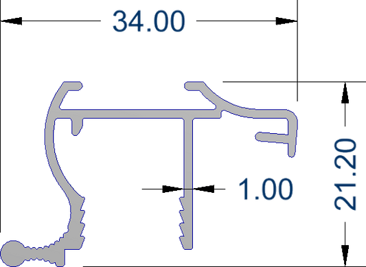 Wardrobe Grip Style 5m