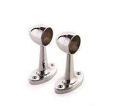 Rod Fitting Pillar End | 25mm | Chrome  (Round)