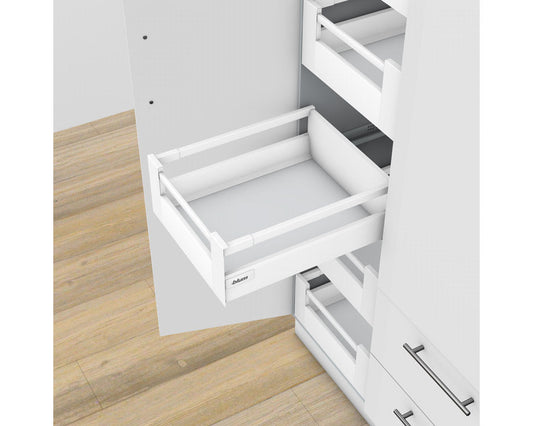 Blum TANDEMBOX Antaro Inner Drawer C Height 167mm with Single Gallery Rail 30kg 550mm Silk White with BLUMOTION by W&B