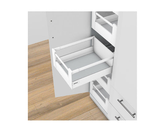 Blum TANDEMBOX antaro Inner Drawer D Height with Single Gallery Rail 30kg 550mm Silk White with BLUMOTION by W&B