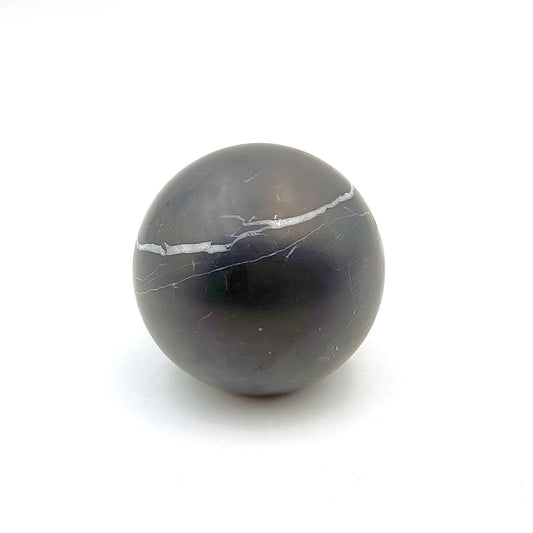 Nero Maquina Polished Marble Sphere – 100mm Diameter