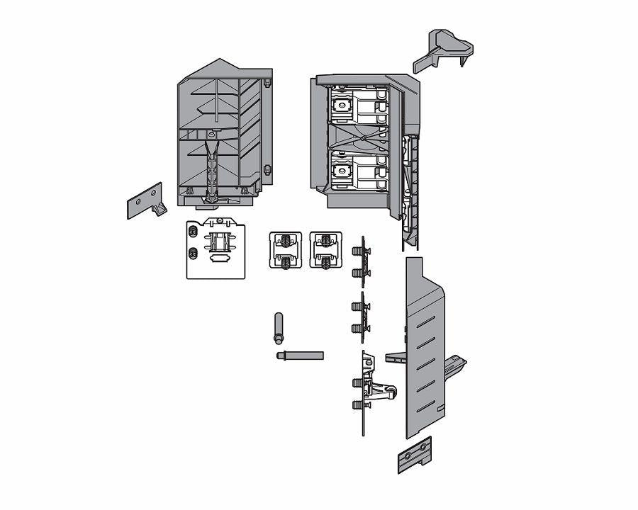 Blum TANDEMBOX Antaro Front Sync Set C Height 192mm Silk White by W&B