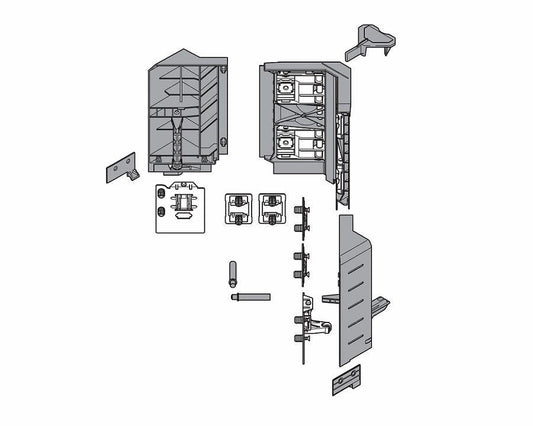 Blum TANDEMBOX Antaro Front Sync Set C Height 192mm Silk White by W&B