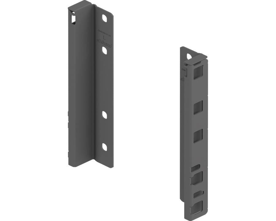 Blum MERIVOBOX Back Fixing Bracket Set E Height Orion Grey by W&B