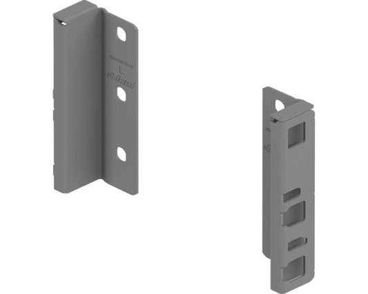 Blum MERIVOBOX Back Fixing Bracket Set K Height Indium Grey by W&B