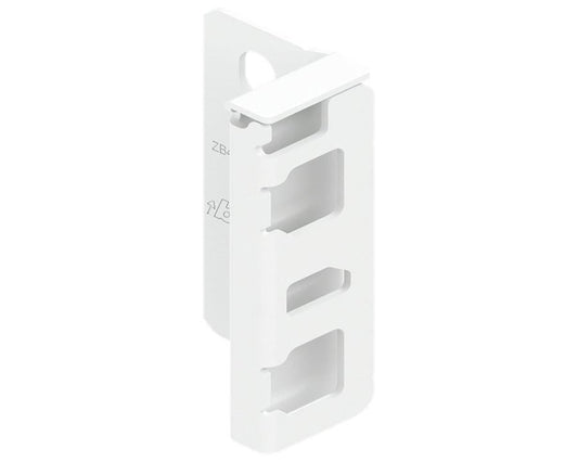 Blum MERIVOBOX Back Fixing Bracket Right Hand Industrial Pack M Height Silk White *Must be purcahsed in pack quantity of 50 by W&B