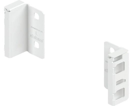 Blum MERIVOBOX Back Fixing Bracket Set M Height Silk White by W&B