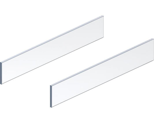 Blum MERIVOBOX BOXCOVER Design Element Clear Glass Sides. Left and Right 500mm by W&B