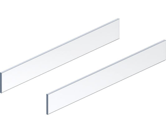 Blum MERIVOBOX BOXCOVER Design Element Clear Glass Sides. Left and Right 600mm by W&B