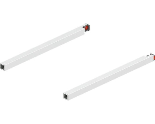 Blum MERIVOBOX Gallery Rail Set for High Fronted Drawers 270mm Silk White by W&B
