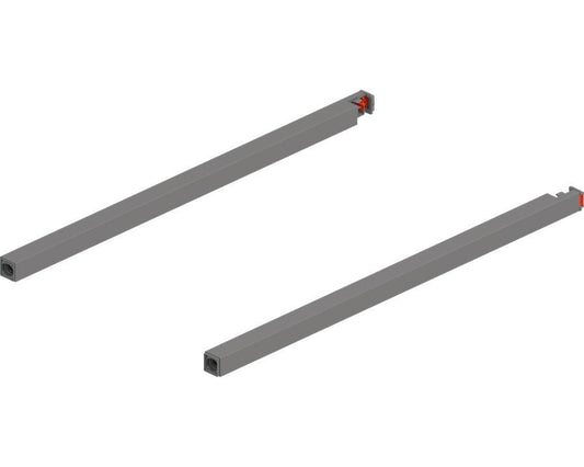 Blum MERIVOBOX Gallery Rail Set for High Fronted Drawers 350mm Indium Grey by W&B
