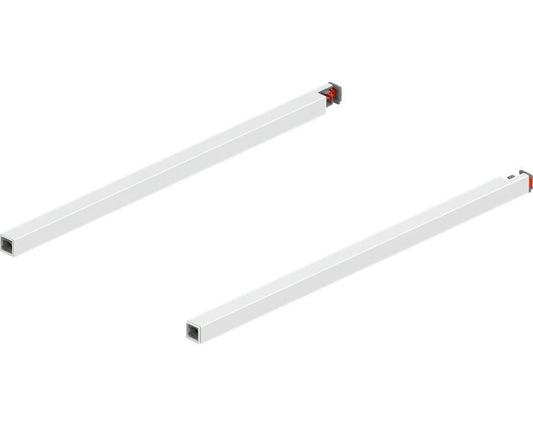 Blum MERIVOBOX Gallery Rail Set for High Fronted Drawers 350mm Silk White by W&B