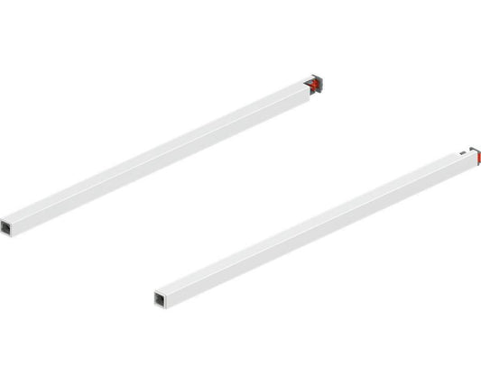 Blum MERIVOBOX Gallery Rail Set for High Fronted Drawers 400mm Silk White by W&B