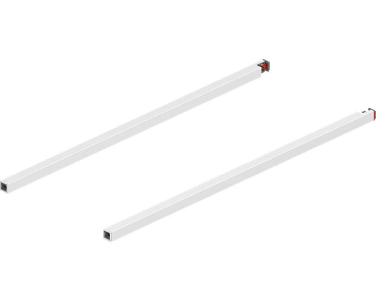Blum MERIVOBOX Gallery Rail Set for High Fronted Drawers 500mm Silk White by W&B