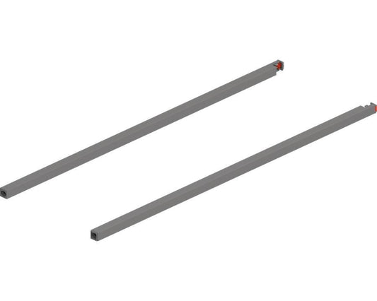 Blum MERIVOBOX Gallery Rail Set for High Fronted Drawers 600mm Indium Grey by W&B