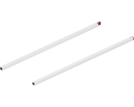 Blum MERIVOBOX Gallery Rail Set for High Fronted Drawers 600mm Silk White by W&B