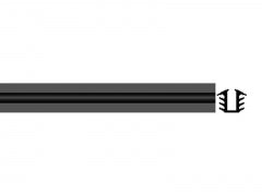 Black Glazing Rubber 4mm Wardrobe