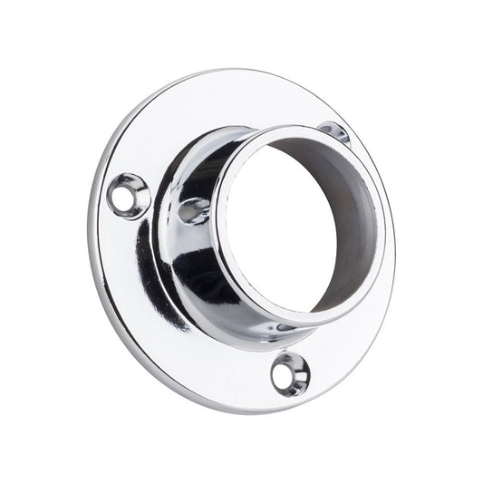 Round Flange | 25mm | Chrome