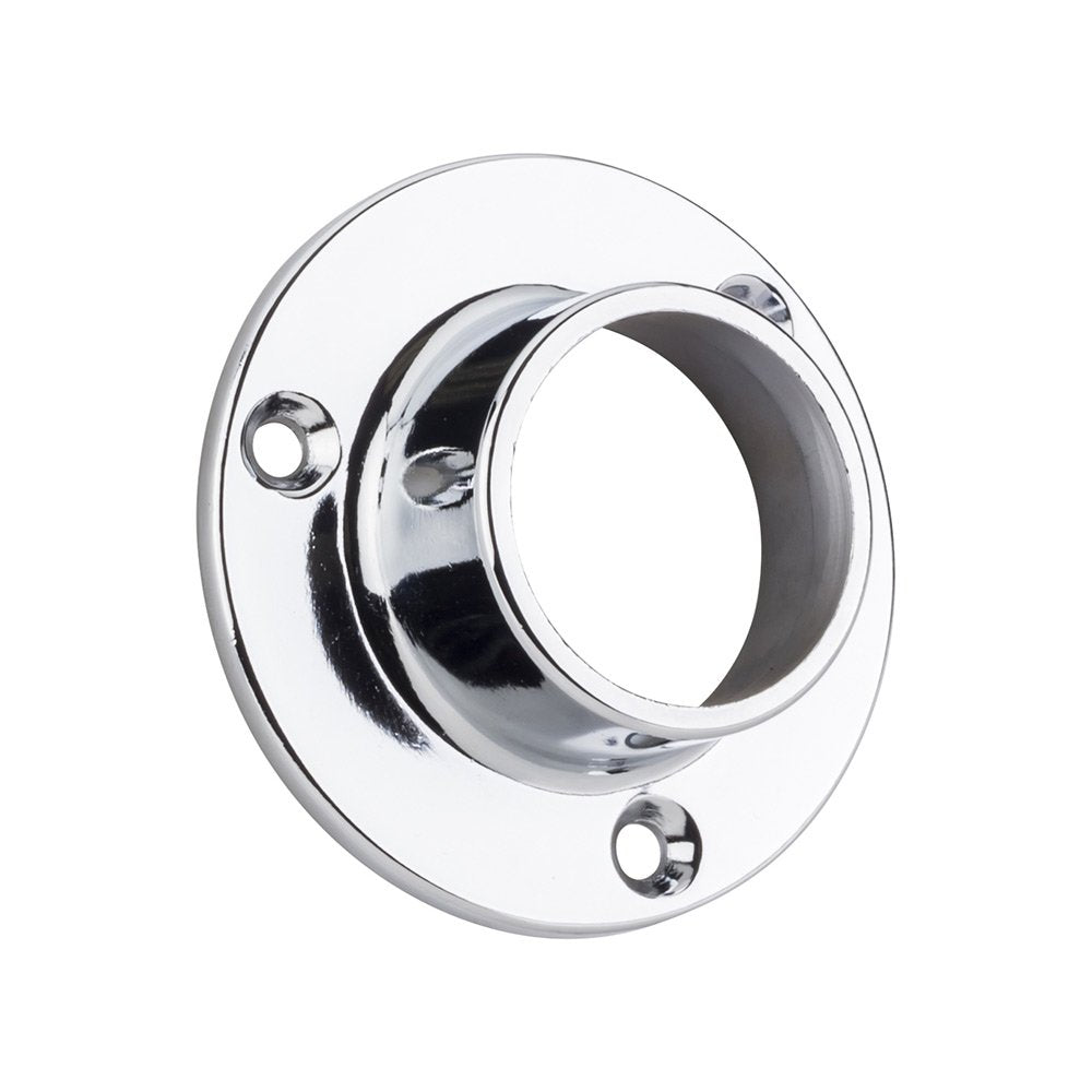 Round Flange | 25mm | Chrome