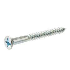 8G x 50mm zinc plated counter sunk screws