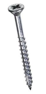 8G x 60mm zinc plated countersunk screws